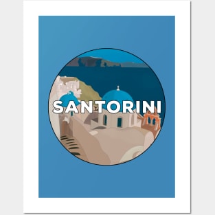 Santorini Posters and Art